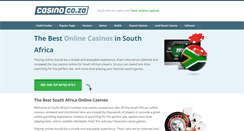 Desktop Screenshot of casino.co.za