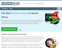 Tablet Screenshot of casino.co.za