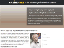 Tablet Screenshot of casino.net